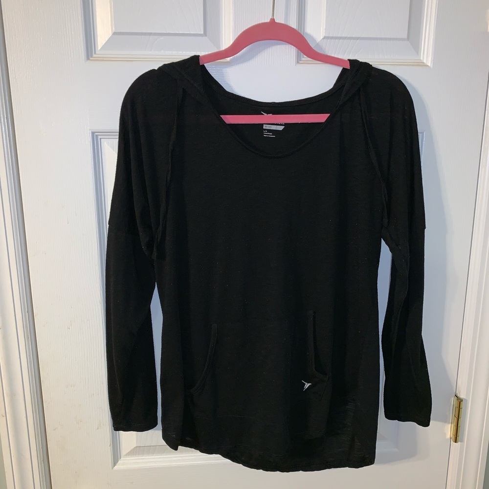 Black Long sleeve old navy yoga top